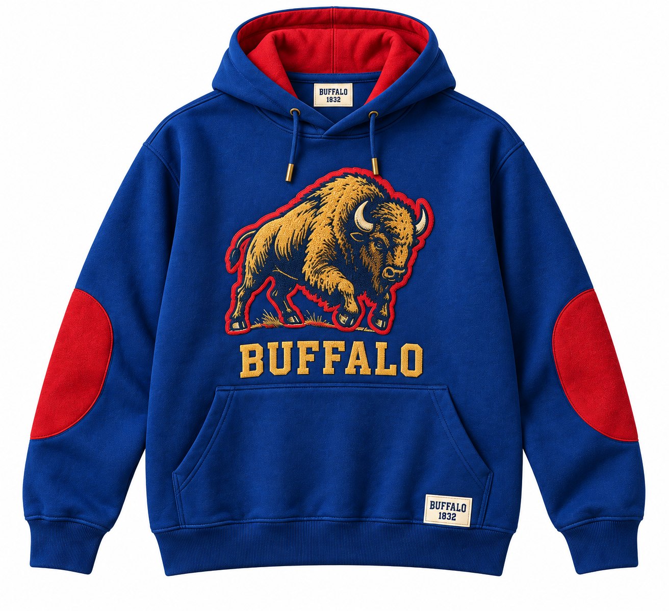 Bison Varsity hoodie, front