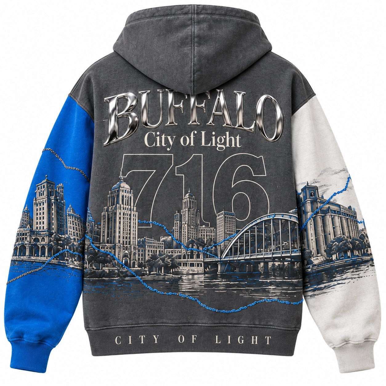 Buildings Y2K hoodie, back