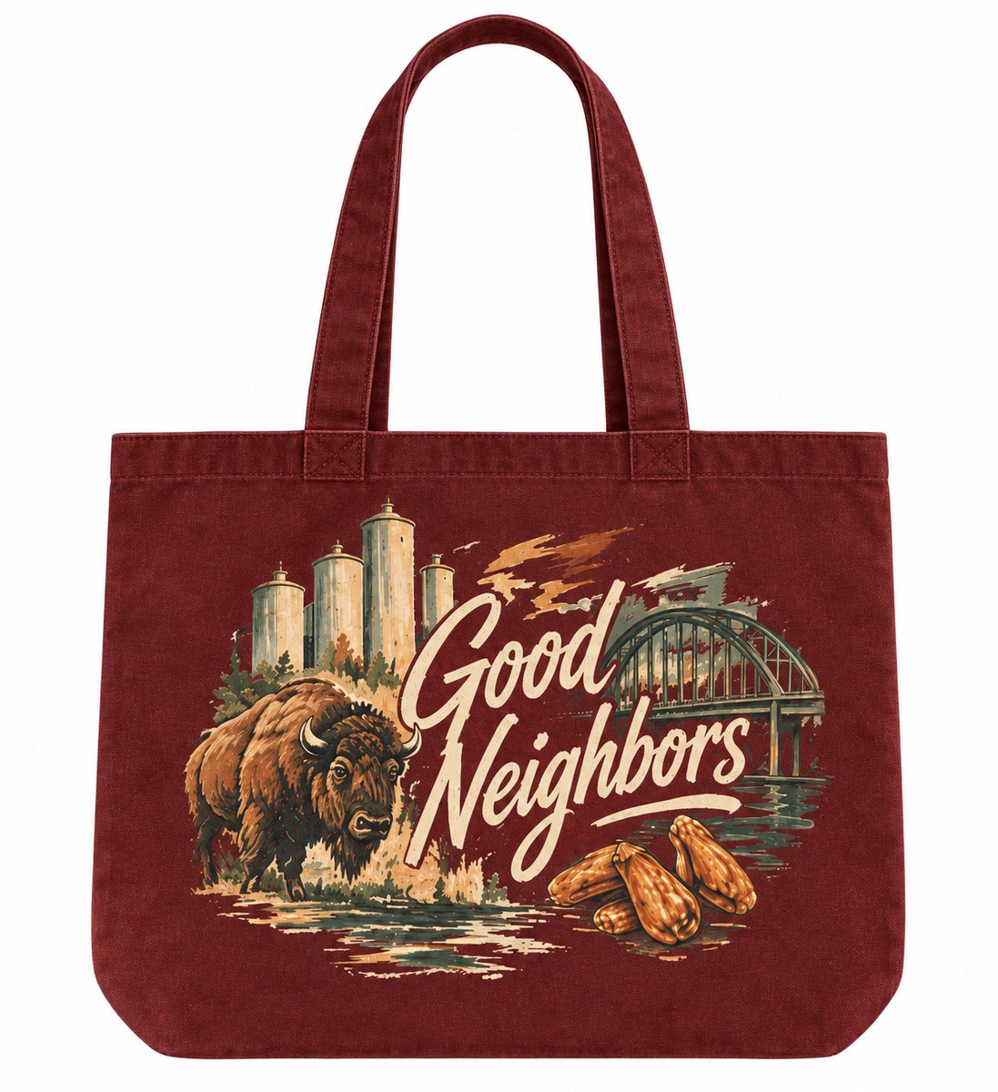 Good Neighbors Mural tote