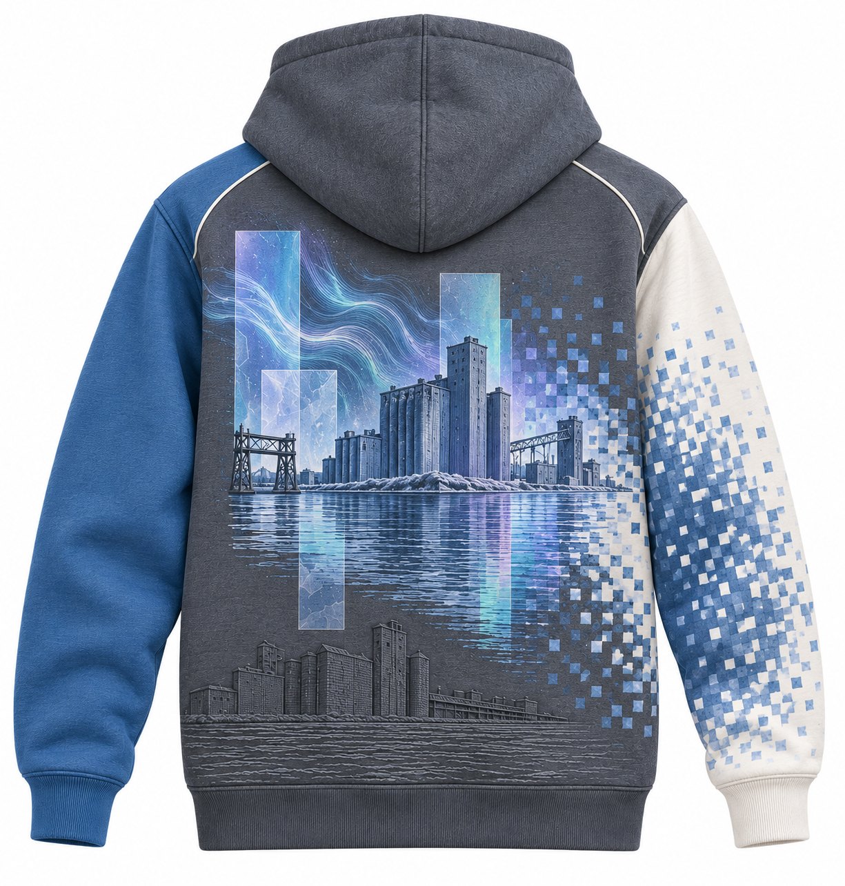 Lake Effect Glass hoodie, back