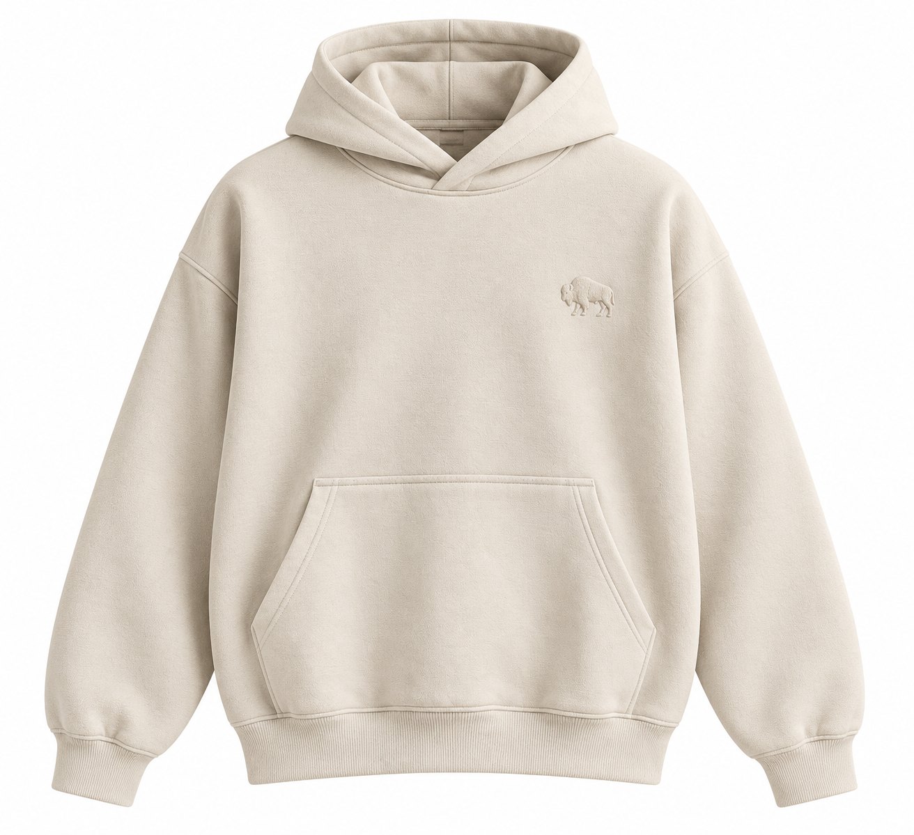 Mono Bison hoodie, front