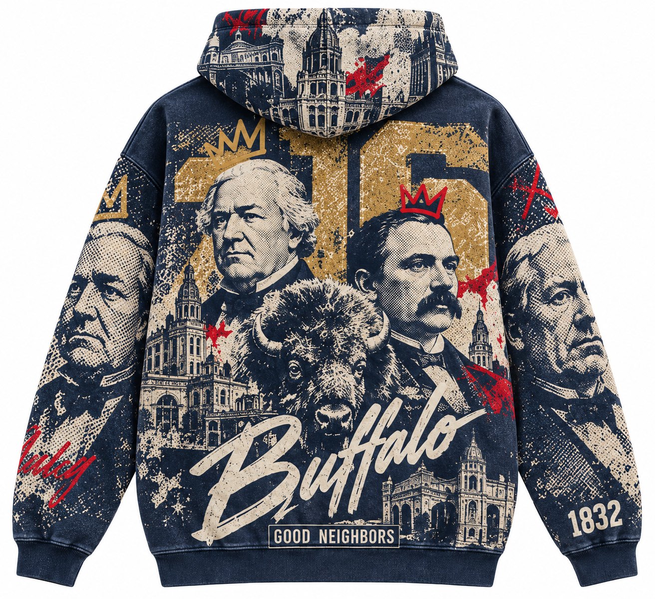 Pop Art 716 hoodie, back
