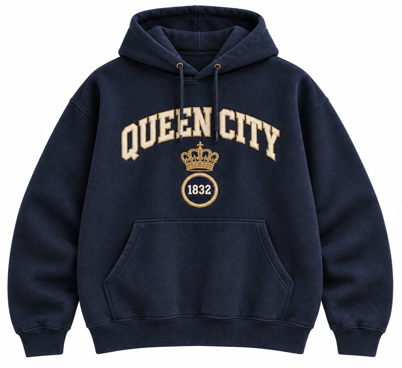 Queen City 1832 hoodie, front