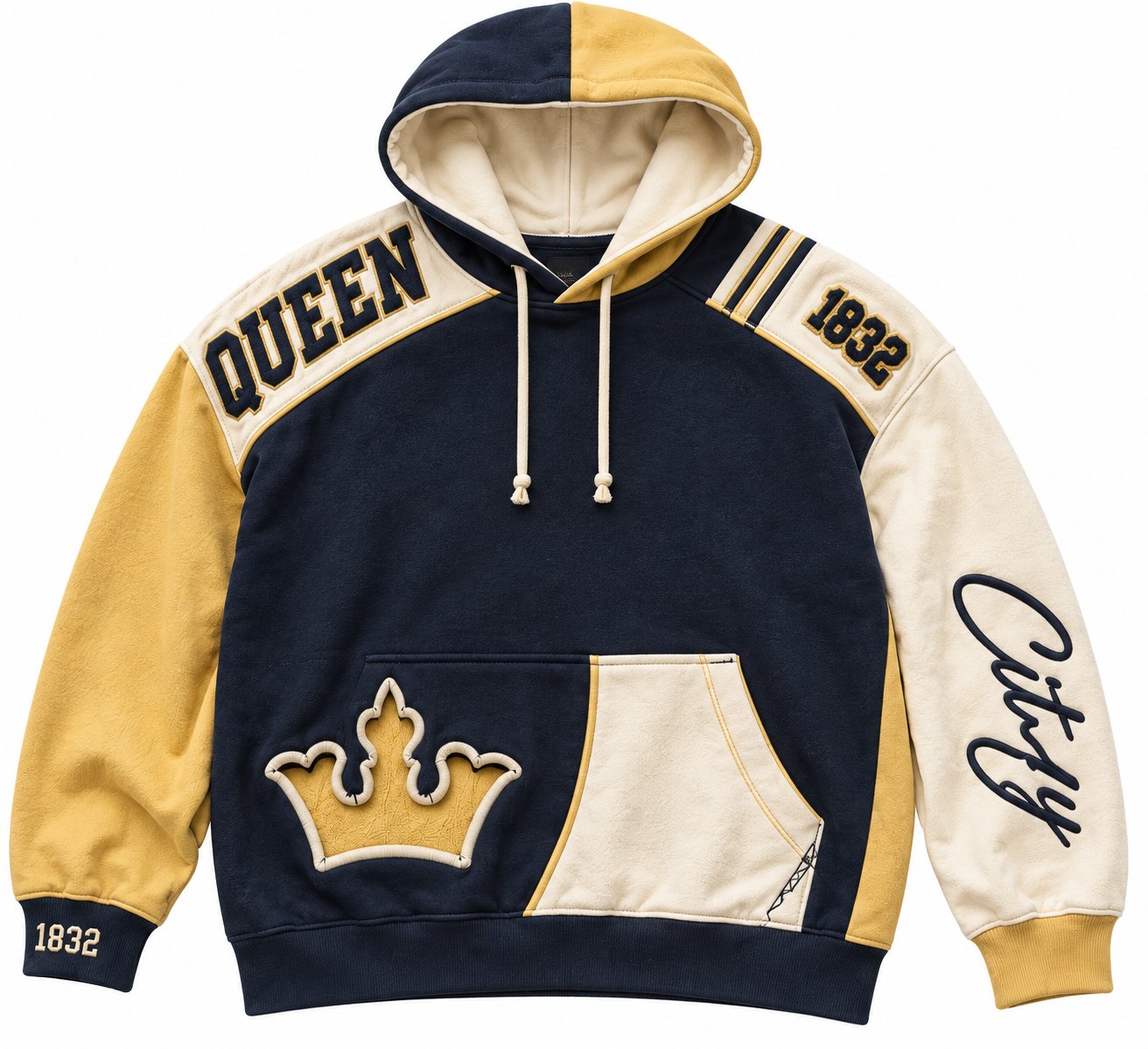 Queen City Colourblock hoodie, front