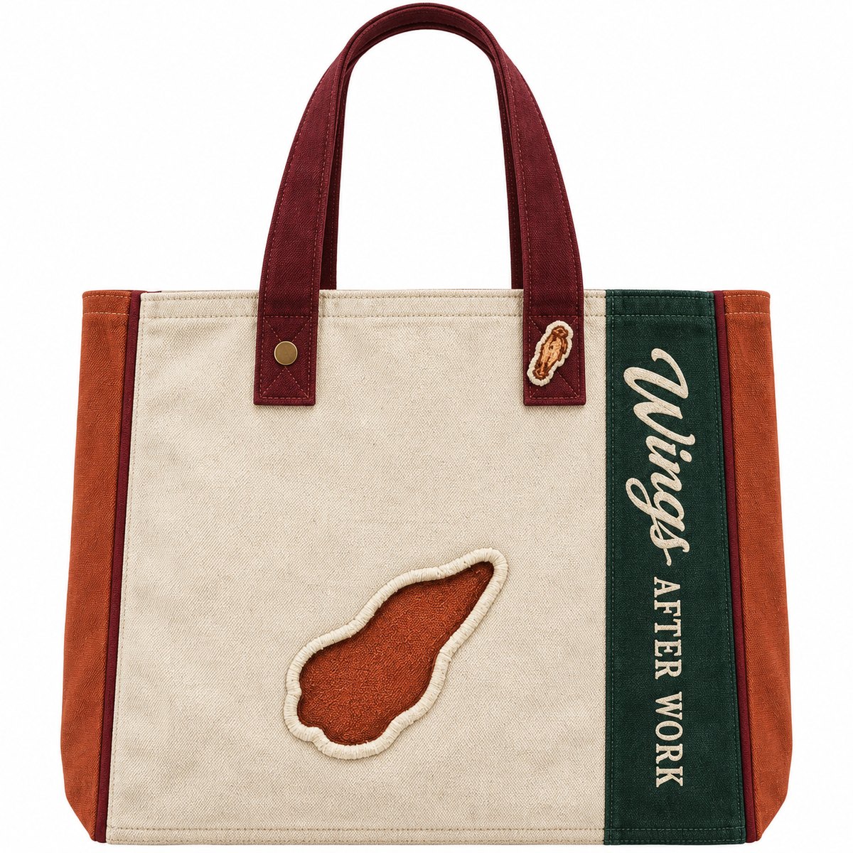 Wings After Work tote, product photo