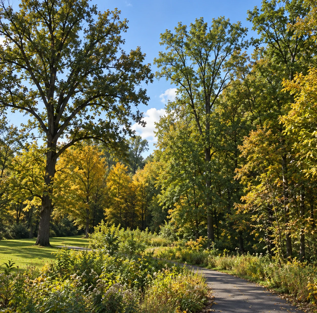 Illustrative landscape for Oak Grove Park