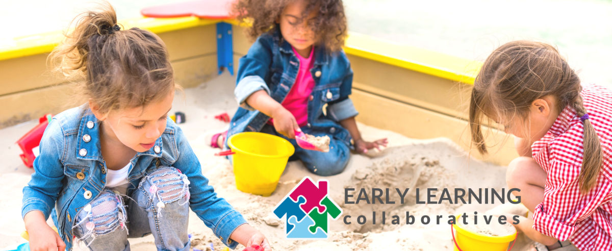 Children playing together in a sandbox