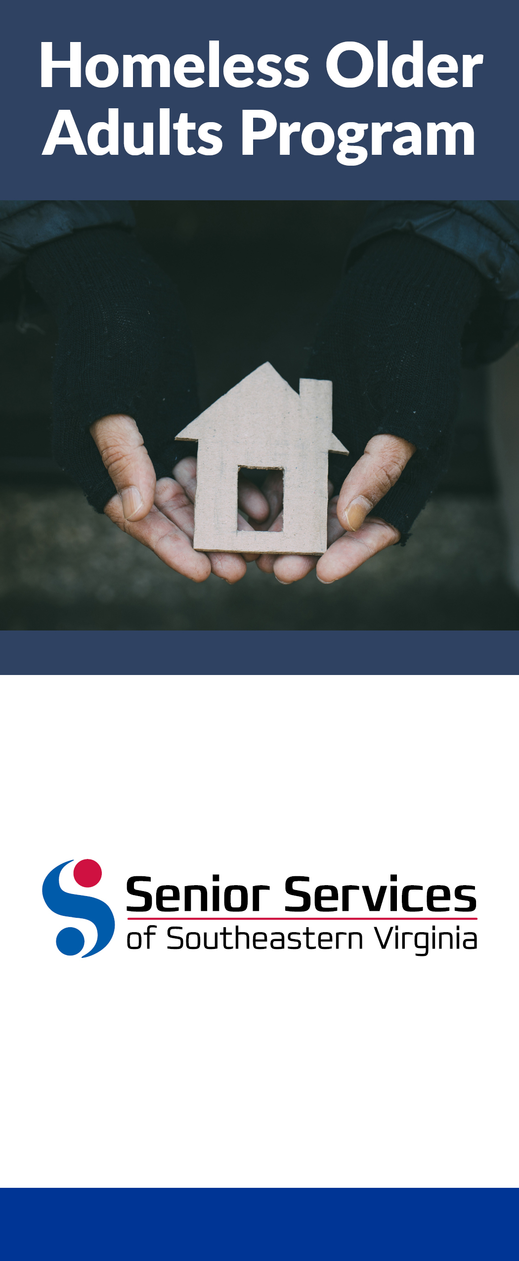 Homeless Older Adults Program brochure cover