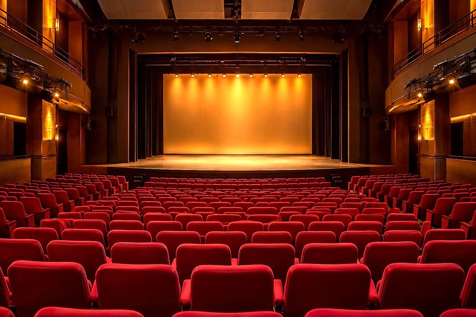 New red seats in the Maggie Atcher Theatre
