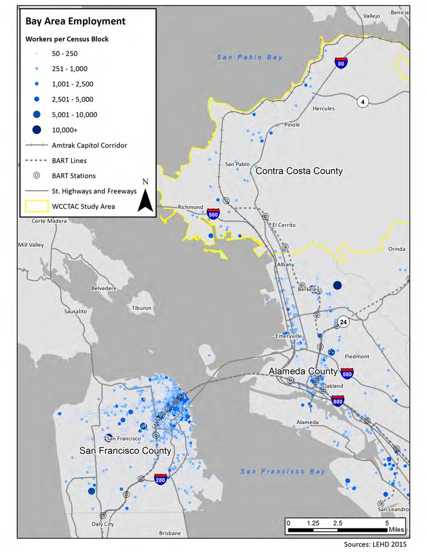 Figure in “Figure 17: Study Area Population Density (US Census Data)”, from page 29 of the original document. A written description is available on request.