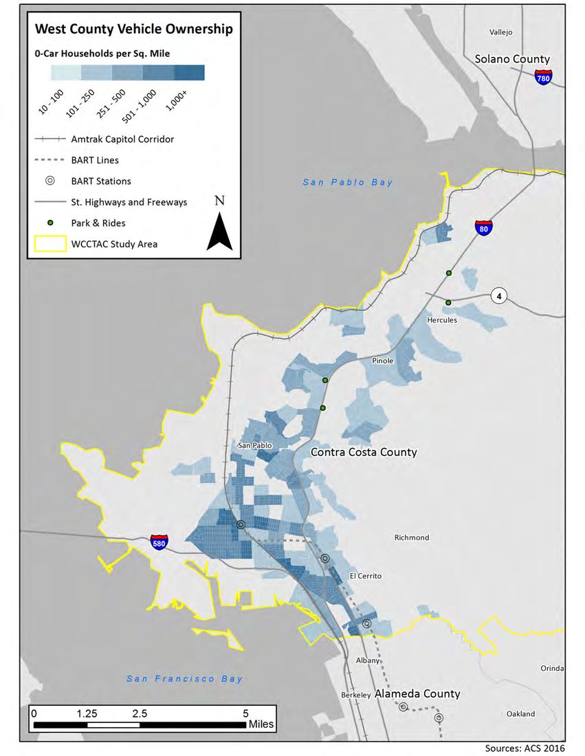 Figure in “Figure 20: Study Area Minority Population Density”, from page 32 of the original document. A written description is available on request.