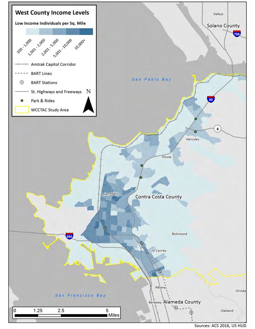 Figure in “Figure 18: Study Area Employment Density”, from page 30 of the original document. A written description is available on request.