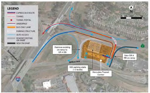 Figure in “2.1 West Contra Costa County High Capacity Transit Study”, from page 11 of the original document. A written description is available on request.