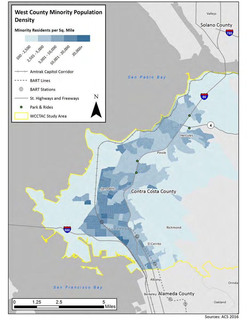 Figure in “Figure 19: Study Area Low-Income Population Density (US Census Data)”, from page 31 of the original document. A written description is available on request.