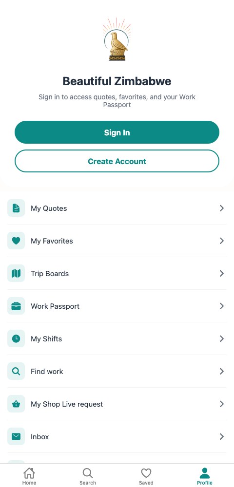 Beautiful Zimbabwe app screen 2
