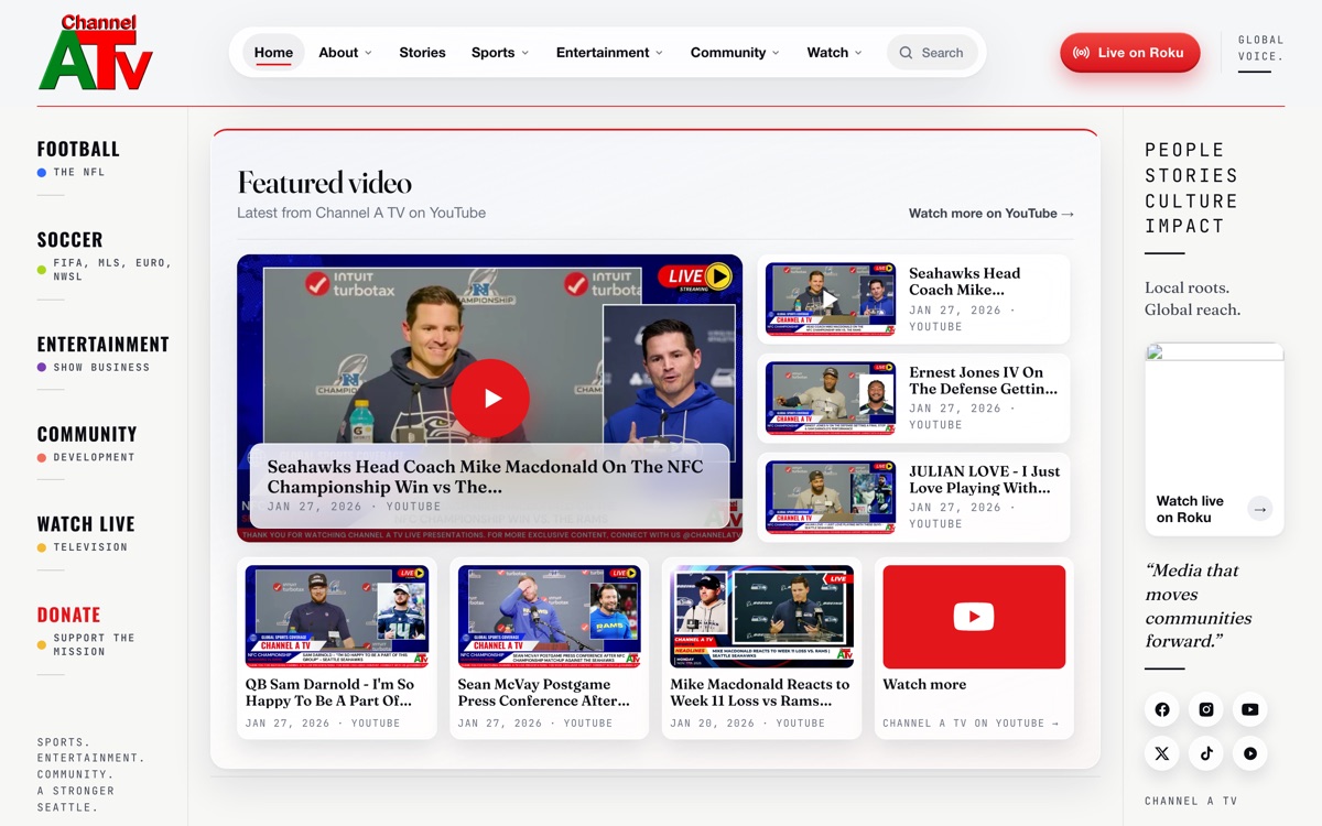 Channel A TV screenshot